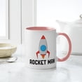 thumbnail image 4 of CafePress - Rocket Man - 11 oz Ceramic Mug - Novelty Coffee Tea Cup, 4 of 4