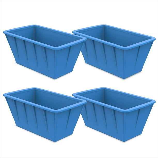 Moldes para Cubitos de Hielo Extra Grandes, Paquete de 4 Moldes Silicona para Bloques de Hielo para Hielo, Bandejas Reutilizables para Cubitos de Hielo para Congelador Azul