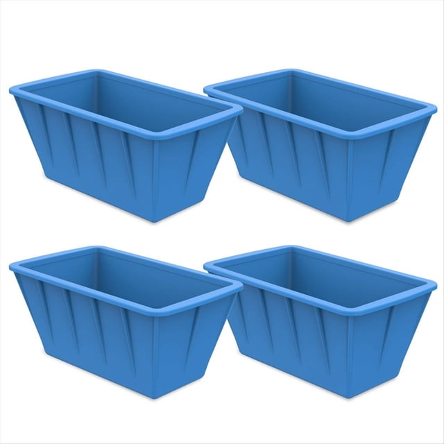 Moldes para Cubitos de Hielo Extra Grandes, Paquete de 4 Moldes Silicona para Bloques de Hielo para Hielo, Bandejas Reutilizables para Cubitos de Hielo para Congelador Azul