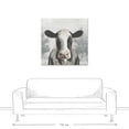 thumbnail image 3 of Creative Products Sophisticated Cow 36 x 36 Canvas Wall Art, 3 of 5