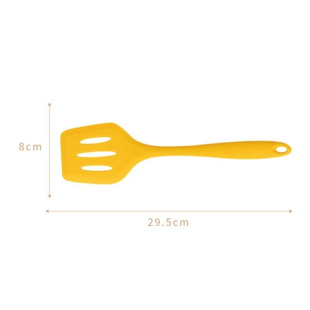 

1 Silicone Kitchen Utensils for Cooking Baking Yellow Non Stick Spatula Set Heat Resistant Kitchen Gadget