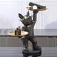 thumbnail image 3 of Estatua de bandeja de escritorio de resina, coleccionables de arte, figuritas decorativas de Bulldog geniales para regalo, 3 of 7
