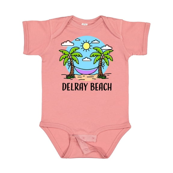 Inktastic Summer Vacation in Delray Beach Boys or Girls Baby Bodysuit