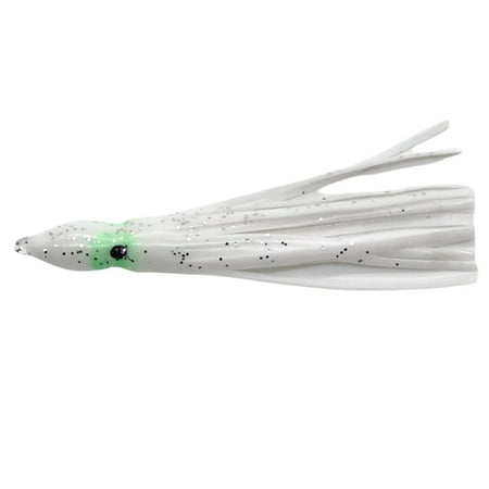 Soft Octopus Bait 100mm Octopus Bait Squid Skirt Fishing Tackle Trolling Bait PVC Luminous Skirt Fishing Bait 003 pvc