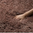 thumbnail image 4 of SAFAVIEH Luxe Paxton Solid Plush Polyester Shag Area Rug, Taupe, 2' x 3', 4 of 8