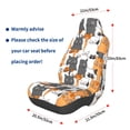 thumbnail image 3 of Balery Funny Cats Funda de Asiento para Auto con Diseño - Cubierta Frontal Suave y Transpirable con Protector Antideslizante- 1 Unidad, 3 of 5