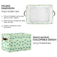 thumbnail image 2 of Small Turtle Storage Bins with Handle Fabric Organizer Basket Foldable Box 2 Pack 14.2x10.2x8.3, 2 of 8