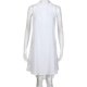 thumbnail image 2 of Sonducket Vestido de tiras Traje de verano con cuello halter Exquisito Cuello Dulce regalo Elegancia Diseño elegante Ropa de mujer Vestidos Blanco XXL, 2 of 6