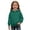 Dark Green, variant on Hooded Sweatshirt For Kids With Soft Gym Hoodie For Girls And Boys Comfortable Everyday Wear Power Puff Girl Hoodie Girls Jacket Girls Zip Jacket with Hood Cute Pullovers for