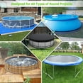 thumbnail image 6 of STARTWO 18ft Durable Round Pool Cover Thicked Oxford Solar Covers Waterproof Dustproof Inflatable Pools Cover with Sandbags, 6 of 7