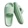thumbnail image 2 of Bolso Cool Pantuflas Antideslizantes Casa Parejas Pantuflas Elásticas para Caminar (Verde 36-37), 2 of 6