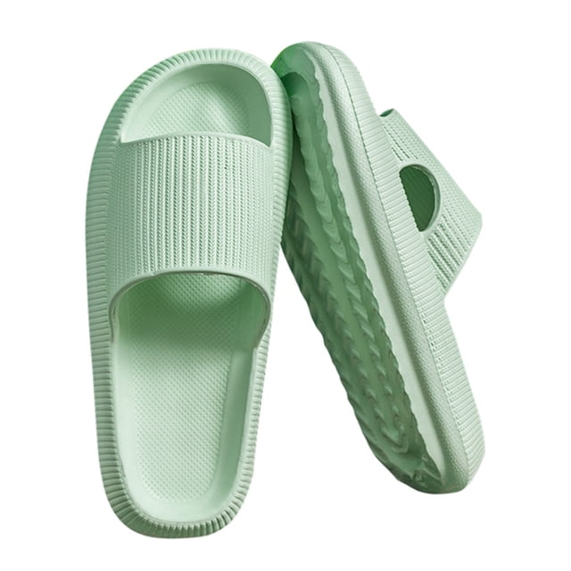 Cool Pantuflas Antideslizantes Casa Parejas Pantuflas Elásticas para Caminar (Verde 34-35) Tmvgtek Para Estrenar
