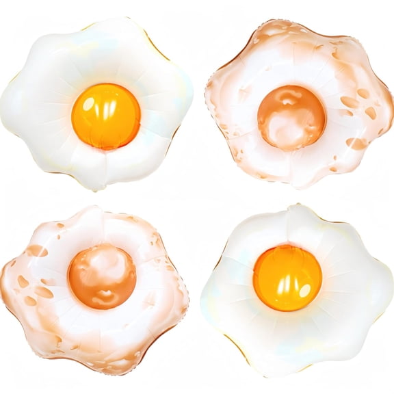 Giant Fried Egg Balloons with Syrup and Butter for Party Decorations