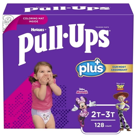 Pull-Ups Learning Designs Female Training Pants, 2T - 3T, 128 Count