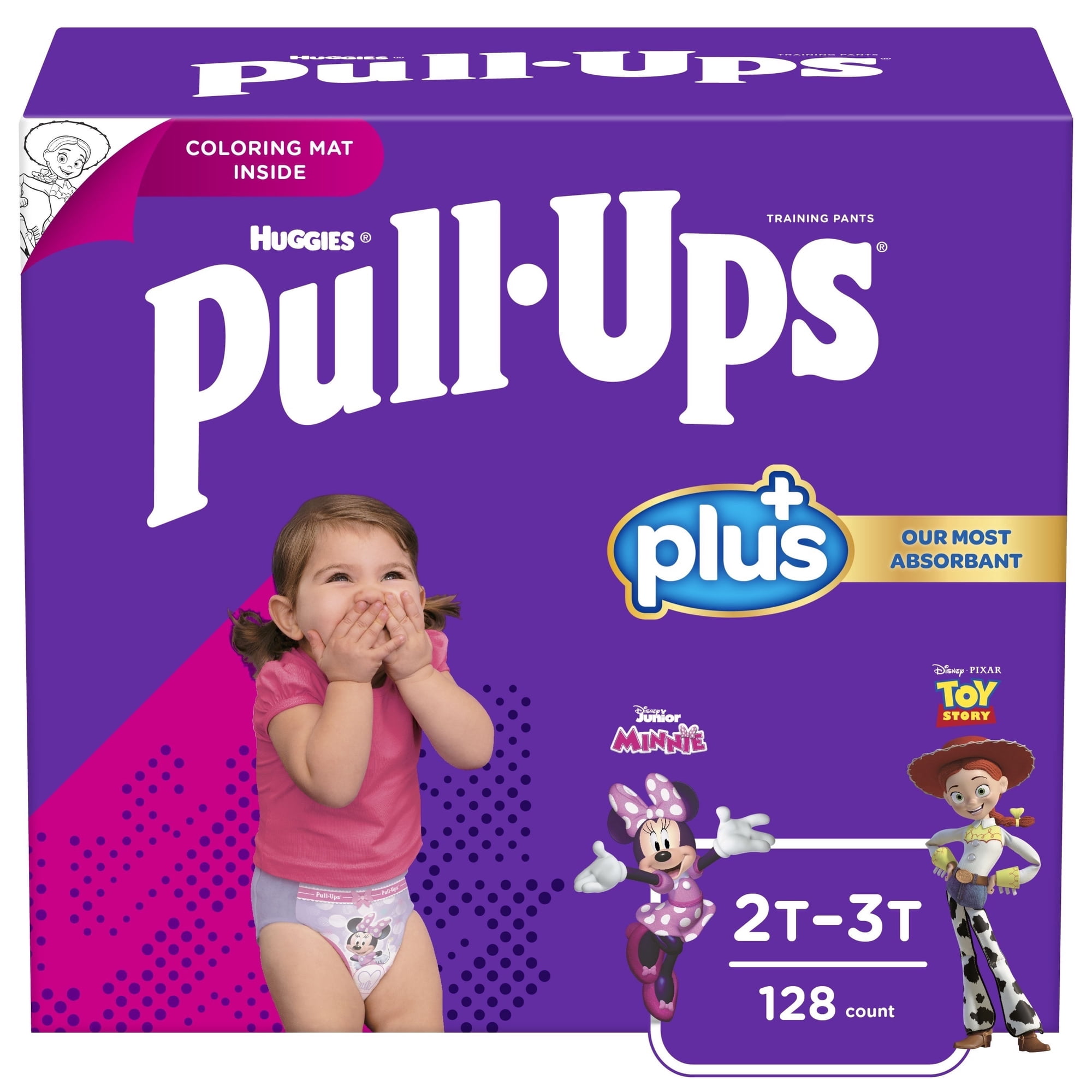 Pull-Ups Girls' Learning Designs Training Pants, 2T-3T, 128 Ct