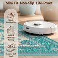 thumbnail image 6 of Design&I 8'x10' Ultra Soft Area Rug, Camper Vintage Teal Scroll Ornate Border Bathroom Accessories None Fluffy Washable Non Shedding for Bedroom Living Room Under Sectional, 6 of 7