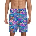 thumbnail image 2 of Daiia Colorful Mushrooms Mens Woven Stretch Pajama Short,Short Pajama Pants-XX-Large, 2 of 9