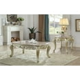 thumbnail image 1 of ACME Gorsedd Coffee Table w/Marble Top in Marble & Antique White, 1 of 4