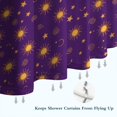 thumbnail image 6 of Purple Sun Star Swirl Pattern Shower Curtain 84"x72" ,Bathroom Decorative Shower Curtains Set with 12 Hooks,Modern Waterproof Washable Shower Curtain, 6 of 6