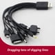 thumbnail image 3 of Methold Cable USB Alta compatibilidad 10 en 1 Cargadores de solución de carga para gama alta altamente funcional Teléfono y Comunicación, 3 of 5