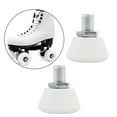 thumbnail image 1 of 2PCS Roller Skates Toe Stops Adjustable Rubber Brake Block, Dance Short White, 1 of 8