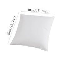 Coollooc Throw Pillow Inserts, Decorative Rectangle Throw Pillow Inserts, Lightweight Soft Fillers Fluffy Pillow Forms Sham Stuffer for Sofa, Couch, Bed, and Home Decor (15.74×15.74 in)