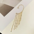 thumbnail image 5 of Eosunjian 1Pc Clip Earring Tassels Ear Wrap Type Jewelry Exaggerated Vintage Ear Cuff for Party Silver, 5 of 13