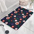 thumbnail image 3 of Pioneer Flower Floral Print Flannel Non Slip Door Rugs,Washable Door Mats Indoor,Decorative Door Mats,Dirt-Resistant and Absorbent Doormat for Entrance,Bedroom,Kitchen,Bathroom,31.5"x17", 3 of 4