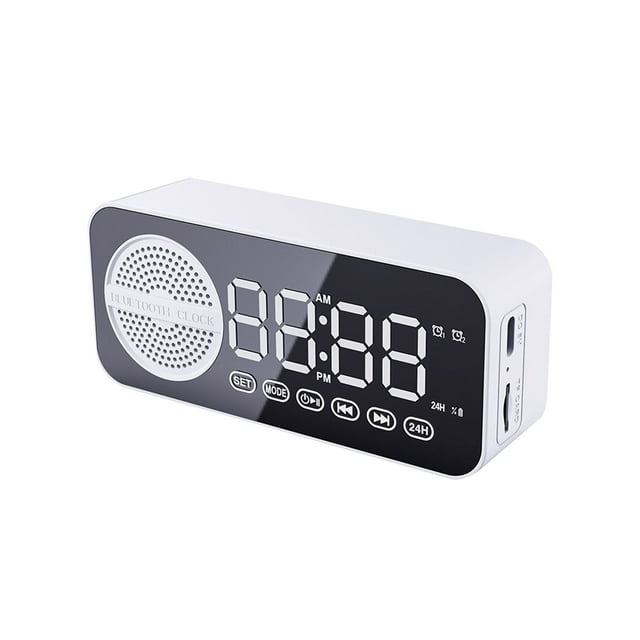 Birdeem Réveil Intelligent Bluetooth Haut-Parleur Subwoofer Portable Mini de Bureau-Maison - Extérieur Sans Fil - Nouveau Modèle