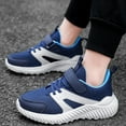 thumbnail image 5 of ZHOGXU Big Girls Boys Sneakers Soft Sole Non Slip Mesh Color Block Comfortable Breathable Casual Sports Shoes For Outdoor Activities Blue 29, 5 of 8