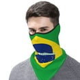 thumbnail image 7 of Flag Of Brazil Neck Gaiter Balaclava Face Scarf Mask Quick-Dry Half Masks For Women Men Sun Protection Breathable Dustproof, 7 of 7