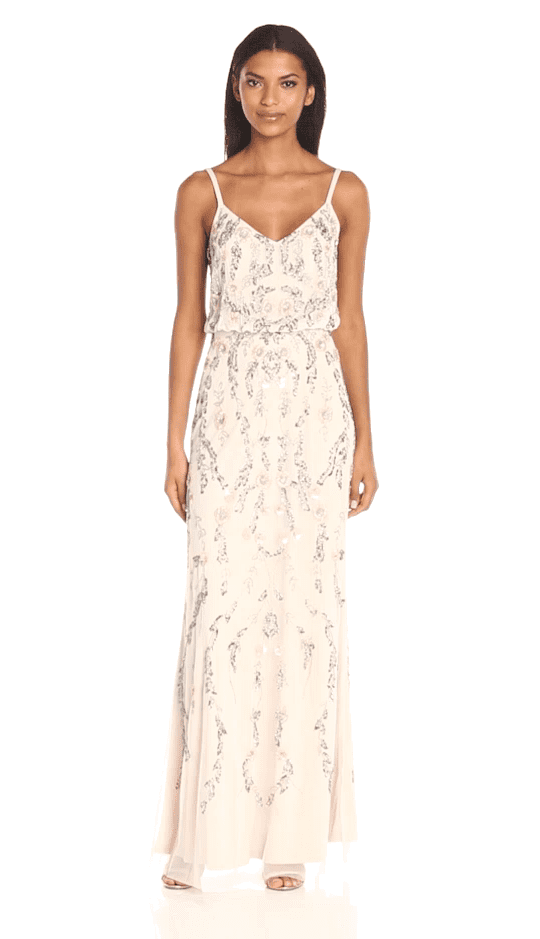 adrianna papell blouson dress