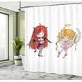 thumbnail image 5 of Ambesonne Anime Shower Curtain, Japanese Art, 69"Wx84"L, White, 5 of 5