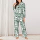 thumbnail image 2 of Balery Puppy Conjunto de Pijama con Estampado para Mujer, Conjunto de Dos Piezas con Manga Larga, Ropa de Dormir Suave con Bolsillos, Pijamas Cómodos-Large, 2 of 7
