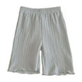 thumbnail image 1 of Cute Summer Shorts Solid Elastic Casual Shorts for Kids, 1 of 6