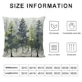 thumbnail image 5 of GOSMITH Watercolor Blue Green Tree Pillow Covers Christmas Decor Rustic Nature Pine Forest Pillows Decorative Throw Pillows Spring Summer Winter Pillow Covers for Sofa Couch Bed, 5 of 5