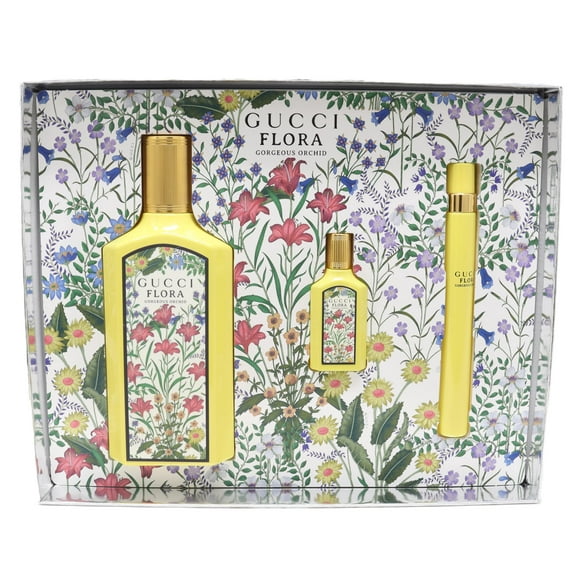 Set de regalo de perfume Gucci Flora Gorgeous Orchid 100 ml para mujer