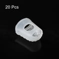 thumbnail image 3 of Uxcell Finger Tips Anti Slip Fingertip Protector, 20 Pack 28mm Silicone Finger Guard, Transparent, 3 of 6