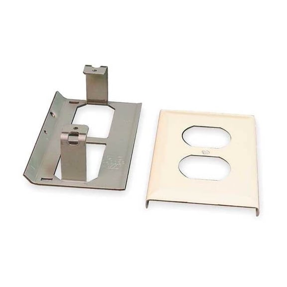 Wiremold V3043BE Ivory Duplex Receptacle Raceway Cover