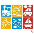 thumbnail image 1 of Children Drawing Stencils Dinosaur Animal Template Car Toy Early Educational Children Y3C6 Set Pattern Ste Kid F8Q0, 1 of 9