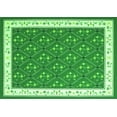 thumbnail image 1 of Ahgly Company Indoor Rectangle Abstract Green Contemporary Area Rugs, 2' x 3', 1 of 1
