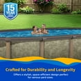 thumbnail image 4 of Blue Wave Riviera 15-ft x 30-ft Oval 54-in Deep 8-in Top Rail Metal Wall Swimming Pool Package, 4 of 7