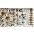 thumbnail image 3 of Ambesonne Sunflower Window Valance, Plaid Autumn Tones Leaves, 54" X 18", Pearl Eggshell Grey Teal, 3 of 5
