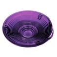 thumbnail image 3 of Replacement Lens 4" Round Purple Plastic 3 Screw Peterbilt Fits Kenworth Freightliner, 3 of 4