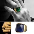 thumbnail image 2 of Sonducket Anillo de acero inoxidable para mujer, moda de cumpleaños, boda, fiesta nupcial, tienda, fecha escolar, joyería de viaje para mujer Ropa, zapatos y accesorios Miscelánea Azul oscuro Sonducket AP014986-08, 2 of 6