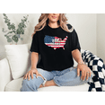 thumbnail image 2 of Comfort Colors USA Map 250 Years Patriotic Flag Graphic Tee Men Women, 2 of 6