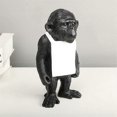 thumbnail image 5 of Animal Art Sculpture Desktop Statue & Sticky Note Memo Board - Stylish Black Decor for Home Office Organization, 5 of 5
