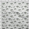 thumbnail image 3 of oneOone Viscose Jersey Fabric Tree & Animals Ikat Decor Fabric Printed BTY 60 Inch Wide, 3 of 4