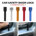 thumbnail image 3 of Universal 2 inch Car Door Lock Knob Aluminum Alloy Auto Interior Door Lock Knob Pin, 2Pack, 3 of 9