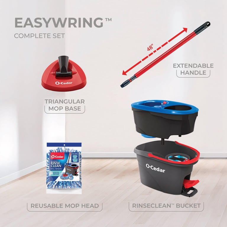 オフイン Free Shipping! O-Cedar RinseClean Spin Mop and Bucket System with